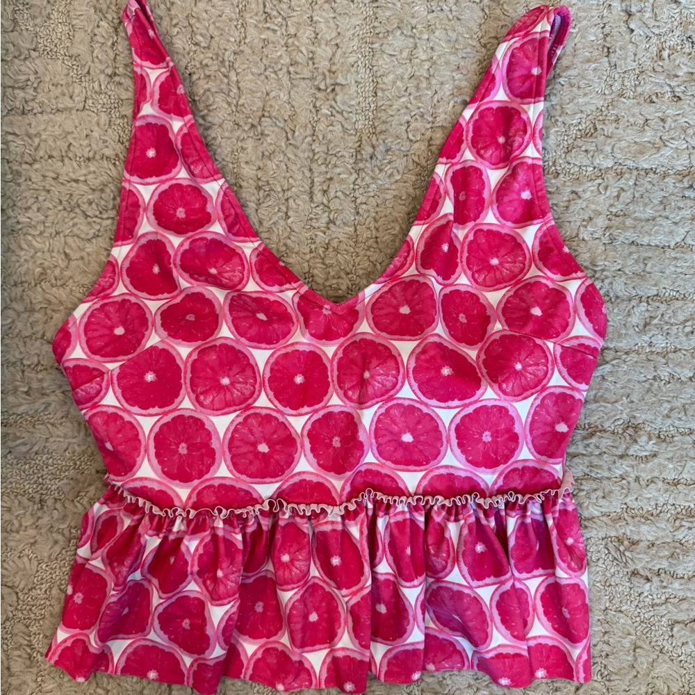 Kortni Jeane Pink swim top